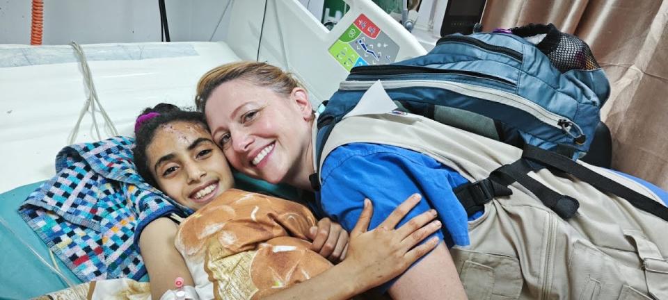 Portland nurse Monica Johnston volunteered at a hospital in Gaza and returned home on May 18, 2024. (Courtesy: Monica Johnston)