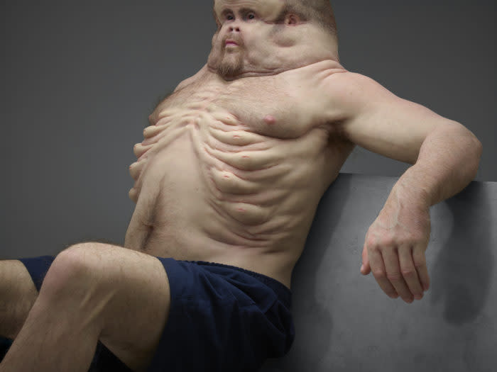 This sculpture of a “crash-proof human body” is seriously freaking out the internet