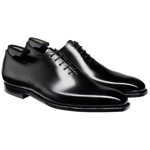 'The James' Crockett Jones black loafers