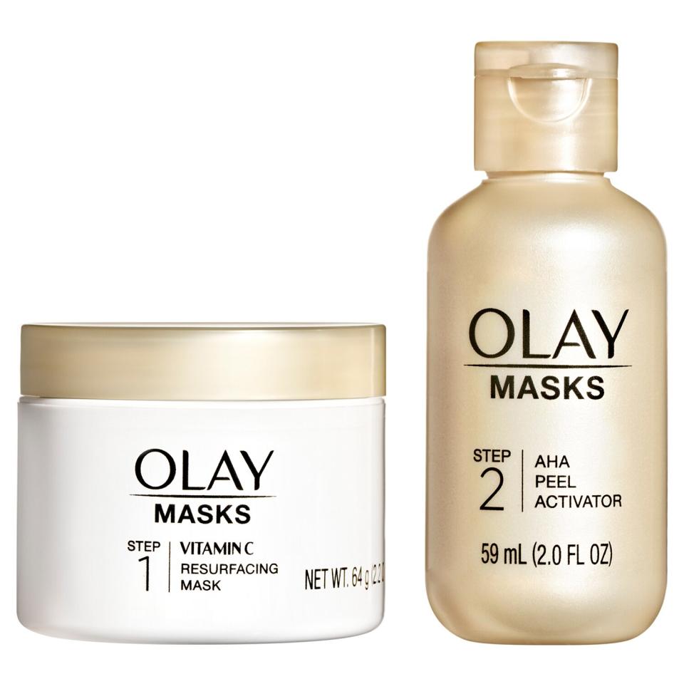 Olay 2-Step Kit, Vitamin C Mask 2.2 oz, AHA Resurfacing Peel