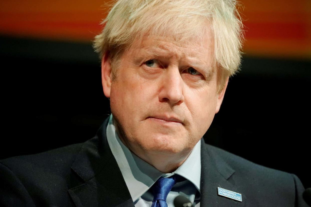 <p>Boris Johnson will publish an impact assessment of the latest coronavirus restrictions</p> (REUTERS)