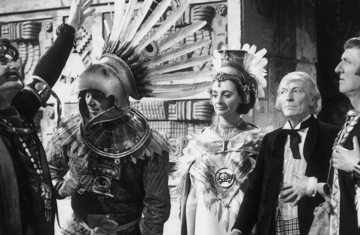 Eine alte Folge der Erfolgsserie: William Russell (Zweiter von links) spielte als Ian Chesterton an der Seite von Doctor Who (William Hartnell, Zweiter von rechts). (Bild: Moore / Fox Photos / Getty Images)
