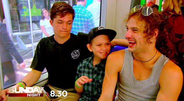 All three boys have Tourette Syndrome and formed a strong bond while filming for Sunday Night.