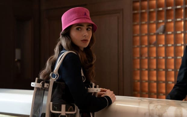 Lily Collins as Emily Cooper in "Emily In Paris" on Netflix<p>Stephanie Branchu/Netflix</p>