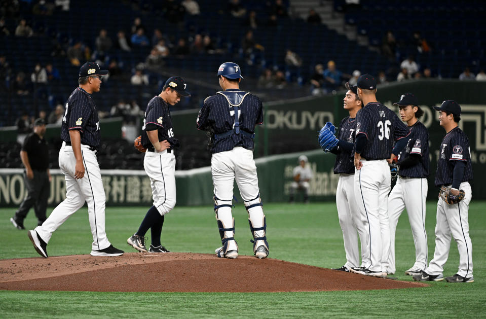 亞冠賽中華隊在對上韓國一役，先發開局不穩種下敗因。（Photo by Gene Wang/Getty Images）