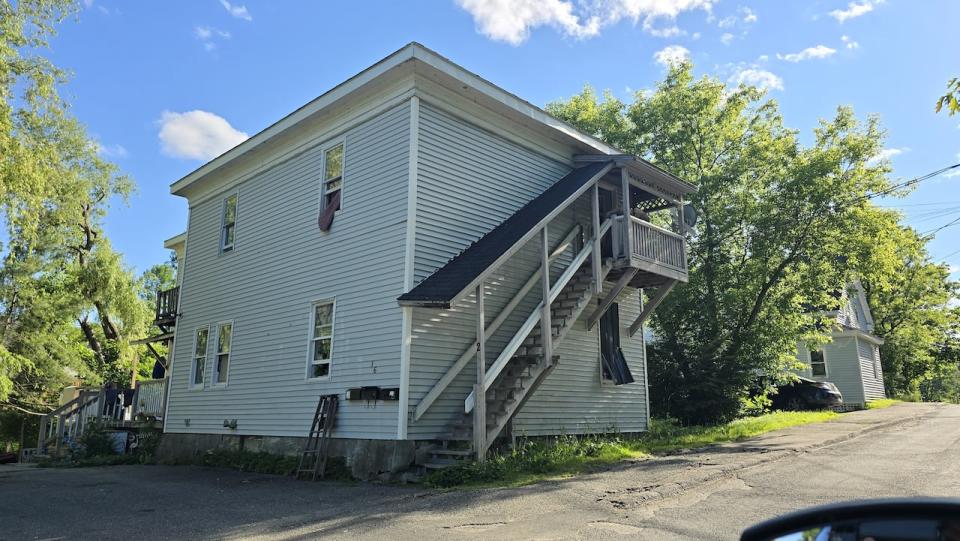 16 Schoodic St. is another building owned by Penkala. It is not one of the buildings being sold at mortgage sale. It has been officially vacant since a SCAN eviction this May, but is clearly still being lived in by squatters.