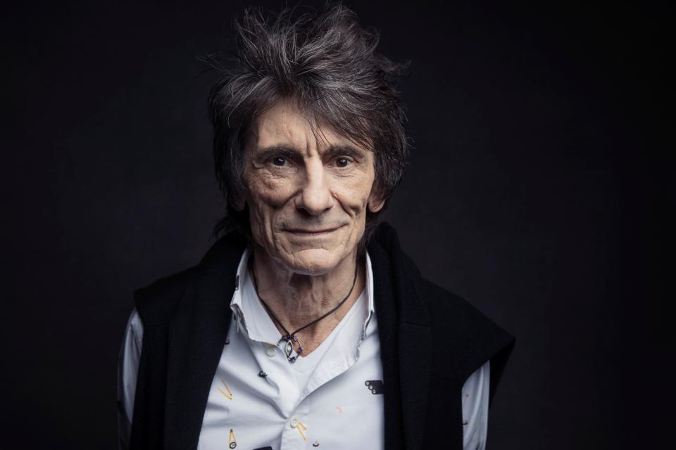 Ronnie Wood of the Rolling Stones poses for a portrait in New York on Nov. 14, 2016.