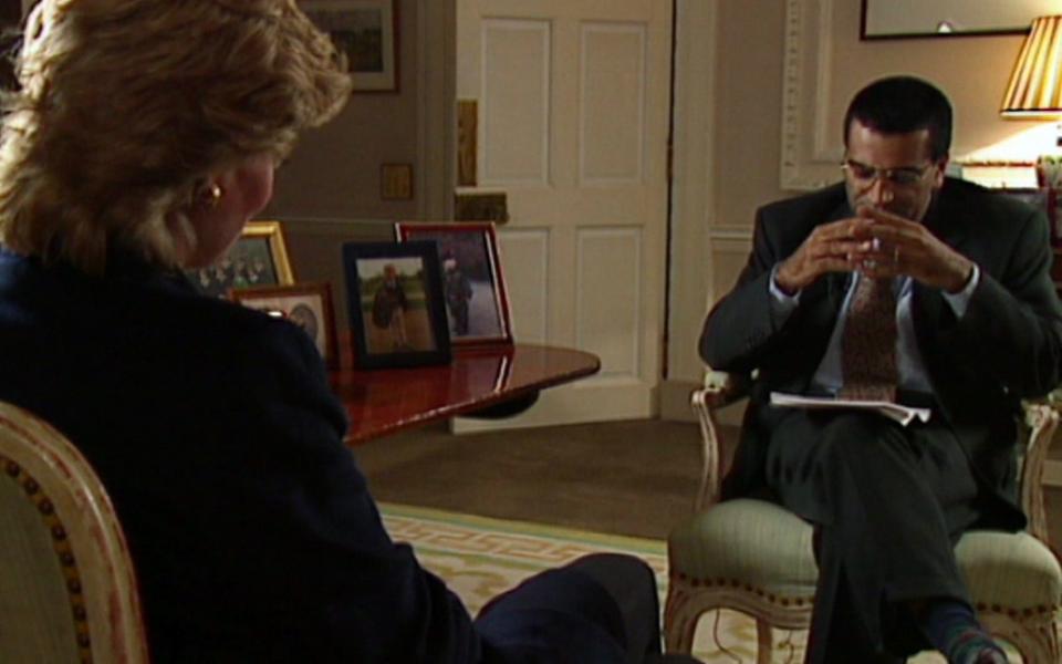 Martin Bashir interviewing Princess Diana in 1995