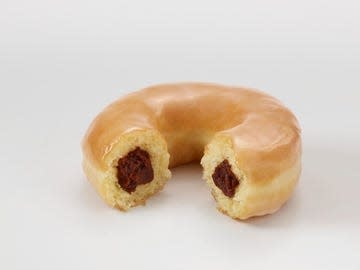 Sweet red bean doughnut in Dunkin' Donuts South Korea locations.