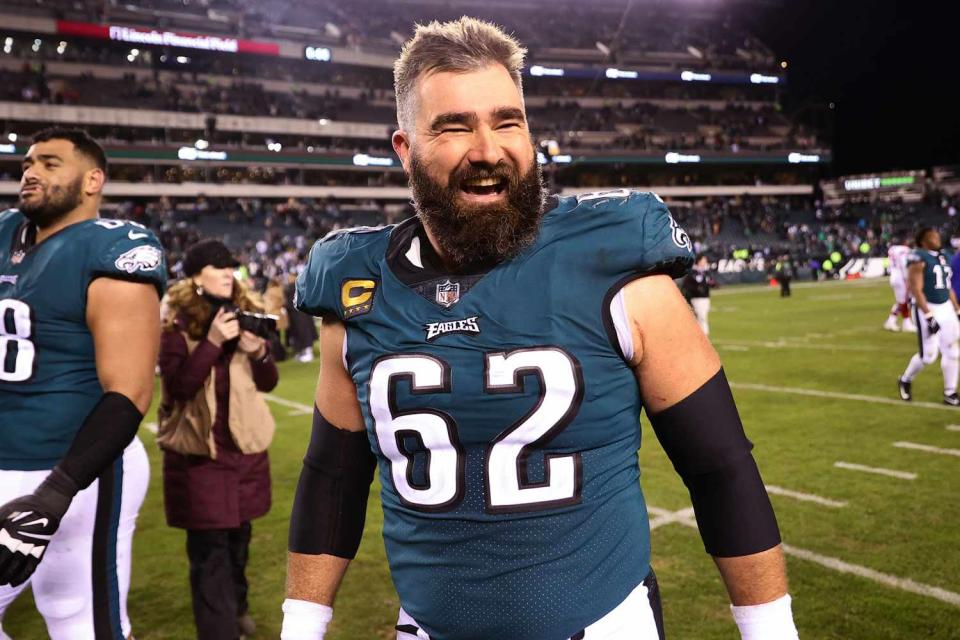 <p>Tim Nwachukwu/Getty</p> Jason Kelce