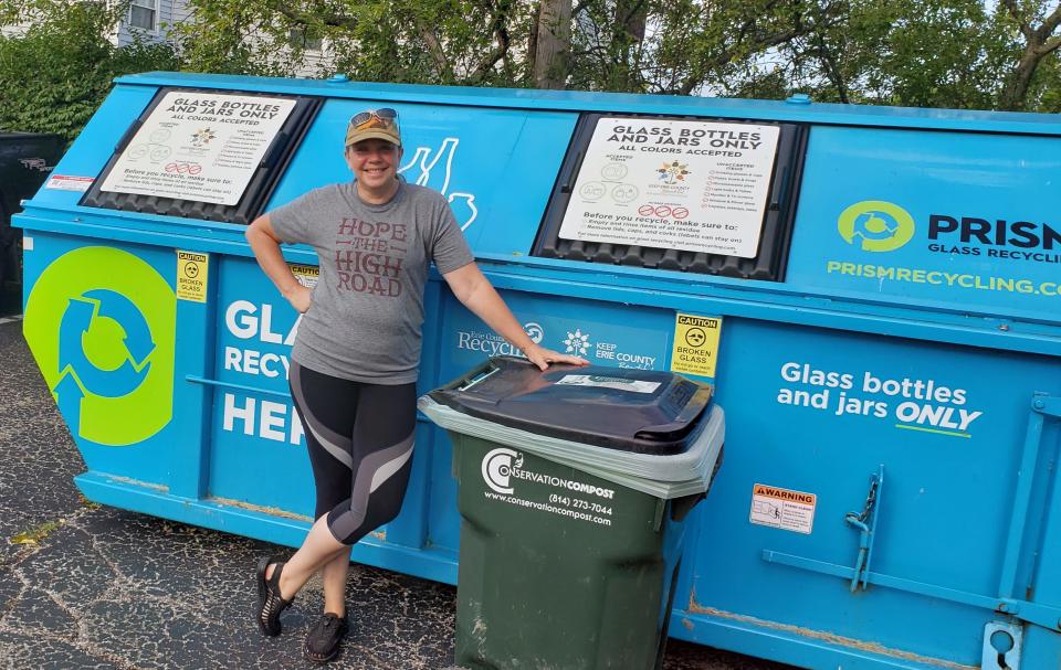 Sherri "Sam" Mason is a sustainability professor at Penn State-Behrend who researched whether a glass/food compost recycling program makes sense for the city of Erie.