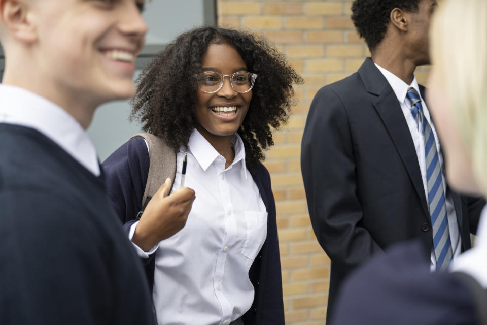 students in uniform