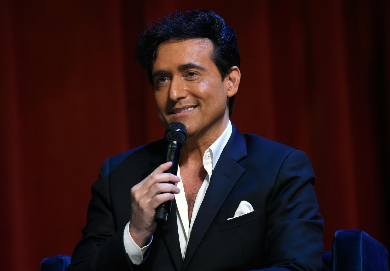 LAS VEGAS, NV - MAY 02:  (L-R) Singer Carlos Marin of Il Divo attends a news conference announcing the group's September six-show headlining engagement, 