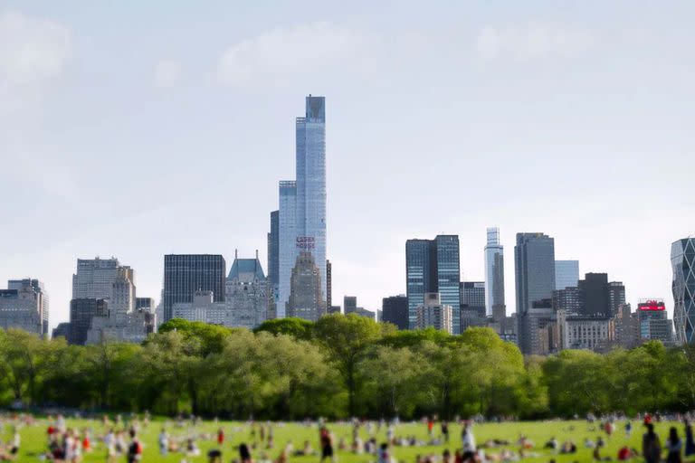 El Central Park, rodeado de edificios