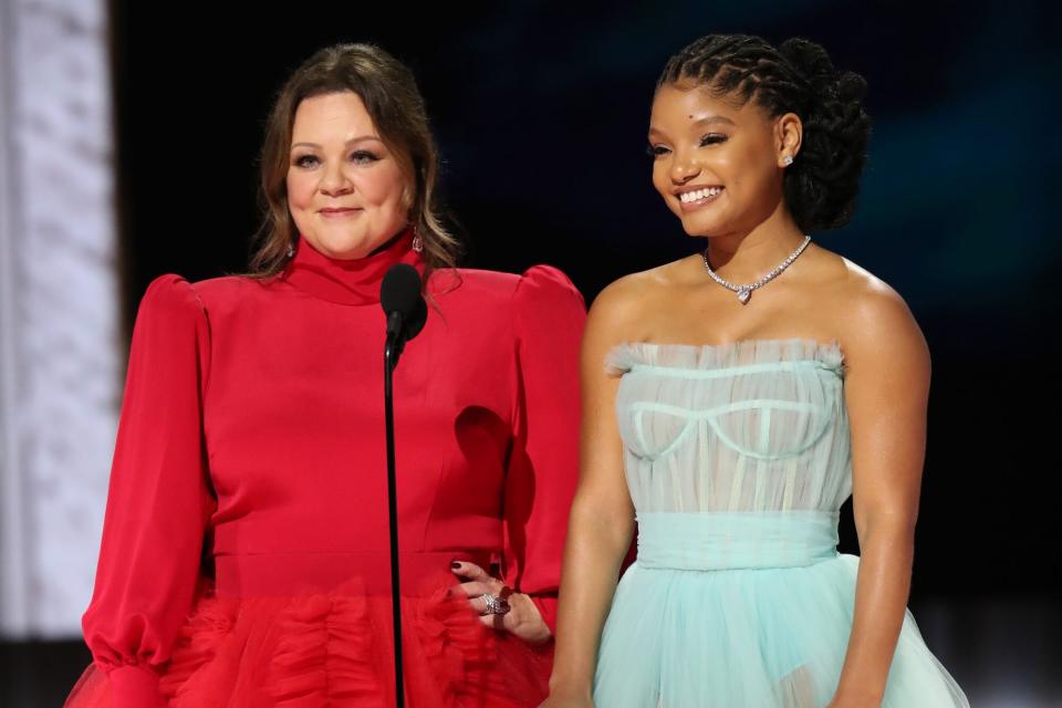 THE OSCARS® - The 95th Oscars® will air live from the Dolby® Theatre at Ovation Hollywood on ABC and broadcast outlets worldwide on Sunday, March 12, 2023, at 8 p.m. EDT/5 p.m. PDT. (ABC) MELISSA MCCARTHY, HALLE BAILEY