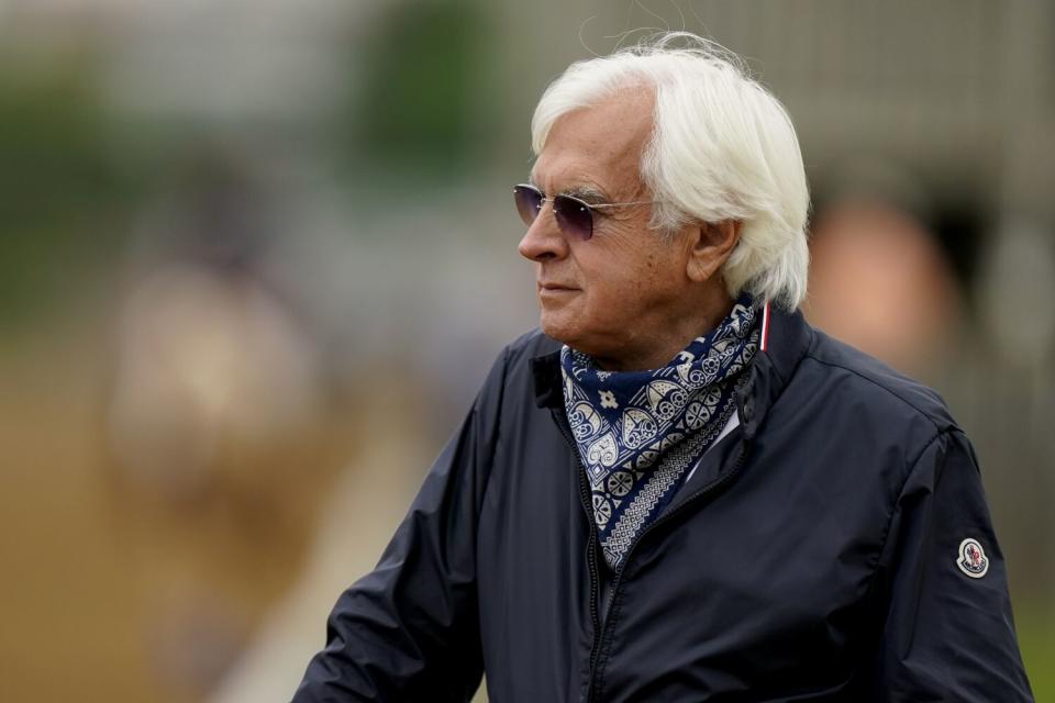 Horse trainer Bob Baffert will be back at the track ahead of the Preakness Stakes.