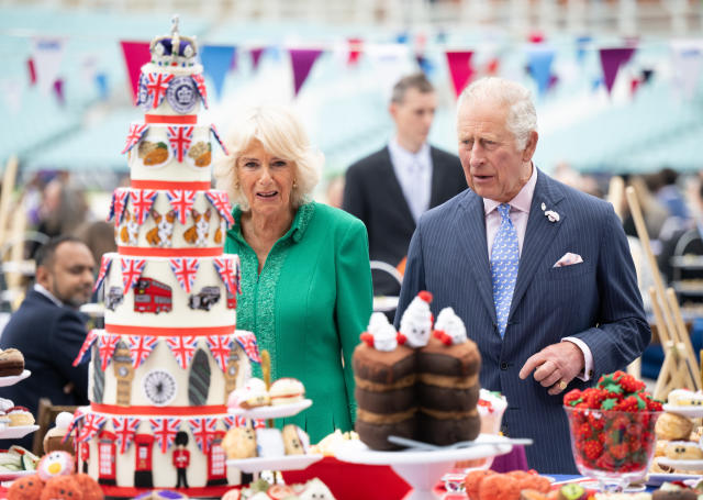 King Charles and Camilla at the Big Jubilee Lunch in 2022
