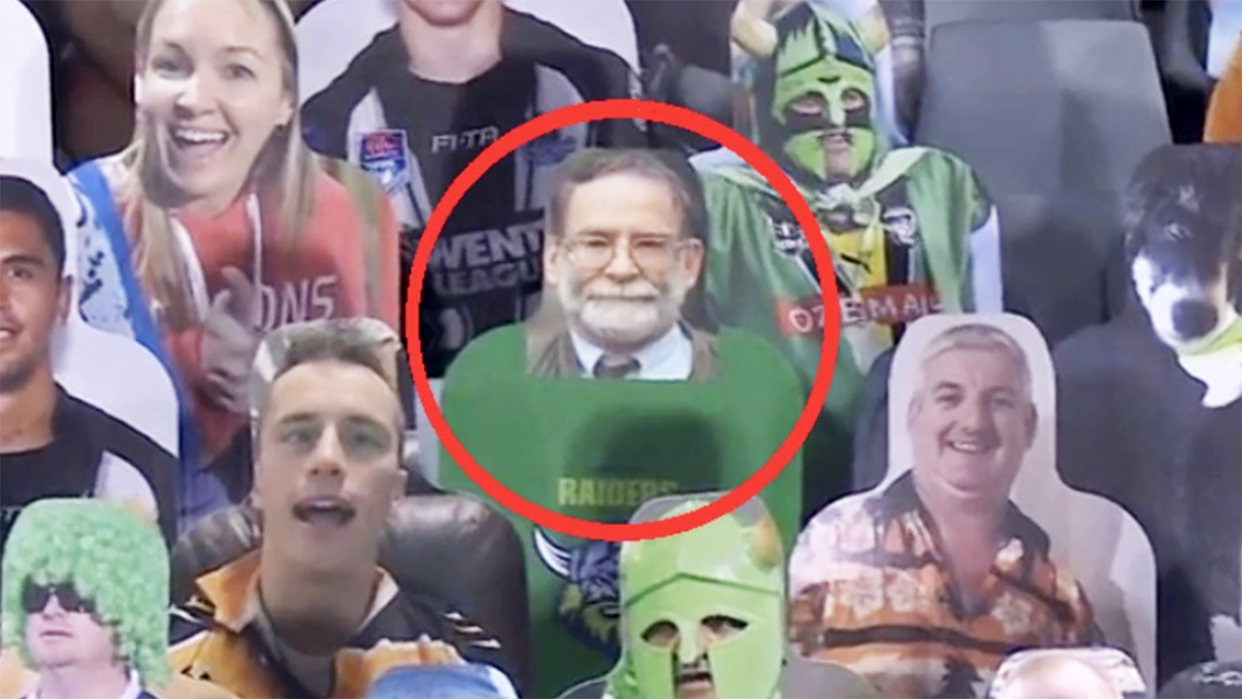 Dr Harold Shipman, pictured here in the crowd at an NRL game.