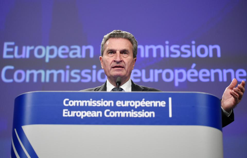 Commissioner Oettinger defended the appointment in a meeting with MEPs (Getty)