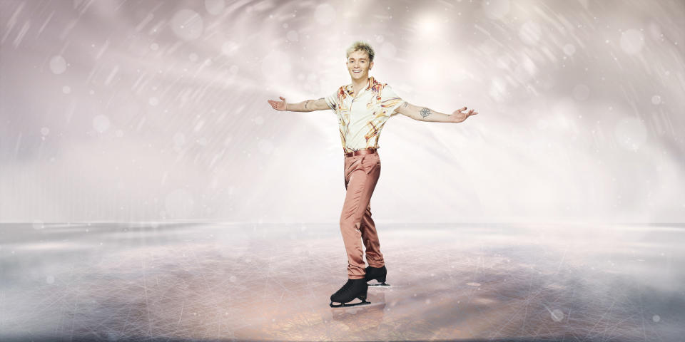 This image and the information contained herein is strictly embargoed until 00.01 Tuesday 11th January 2022

From Lifted Entertainment

Dancing on Ice: SR14 on ITV and ITV Hub

Pictured: Connor Ball.

This photograph is (C) ITV Plc and can only be reproduced for editorial purposes directly in connection with the programme or event mentioned above, or ITV plc. Once made available by ITV plc Picture Desk, this photograph can be reproduced once only up until the transmission [TX] date and no reproduction fee will be charged. Any subsequent usage may incur a fee. This photograph must not be manipulated [excluding basic cropping] in a manner which alters the visual appearance of the person photographed deemed detrimental or inappropriate by ITV plc Picture Desk.  This photograph must not be syndicated to any other company, publication or website, or permanently archived, without the express written permission of ITV Picture Desk. Full Terms and conditions are available on the website www.itv.com/presscentre/itvpictures/terms

For further information please contact:
james.hilder@itv.com / 0207 157 3052