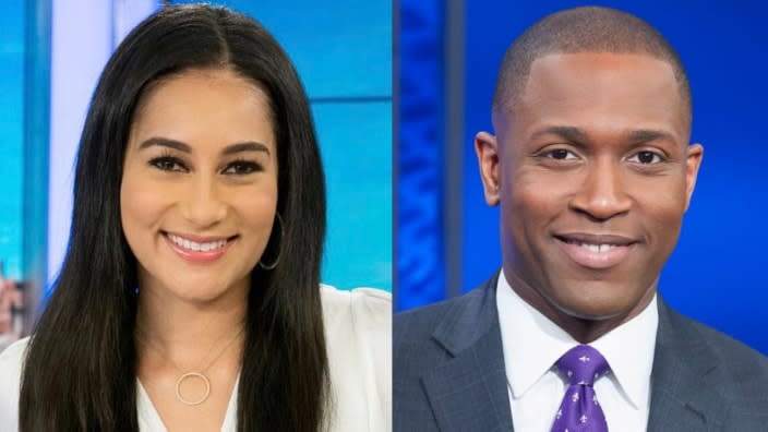 Morgan Radford, left, and Aaron Ghilchrist