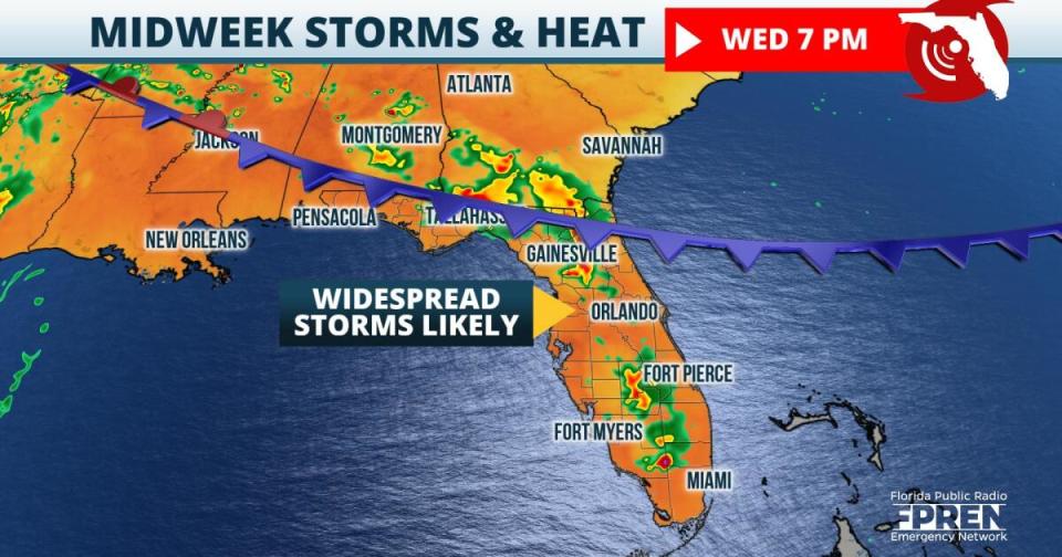 Widespread storms likely across Central Florida this week.