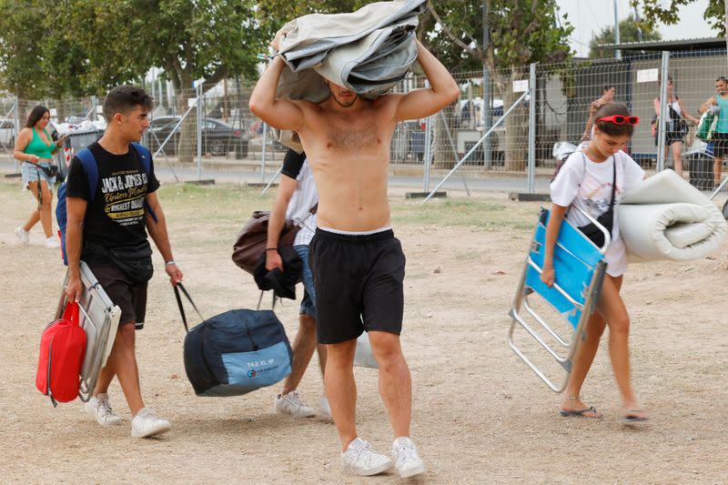 Accident at music festival after strong winds, in Valencia