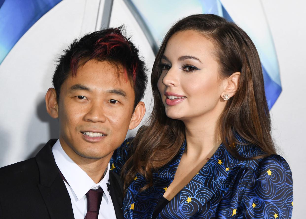 Australian/Malaysian director James Wan and Romanian actress Ingrid Bisu arrive for the world premiere of 