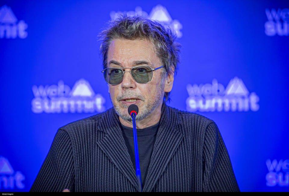 Jean-Michel Jarre's press conference on the fourth day of the 2019 Web Summit in Lisbon. (Reinaldo Rodrigues / Global Images/Sipa USA)