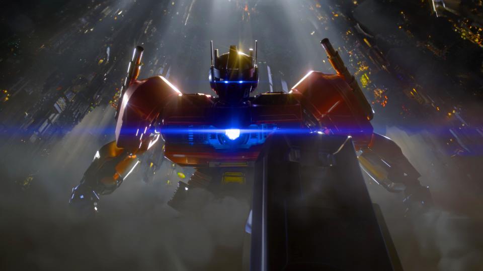 The Transformers in a scene from Transformers One