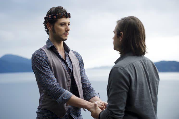 Hale Appleman as Eliot, Jason Ralph as Quentin (Credit: Carole Segal/Syfy)