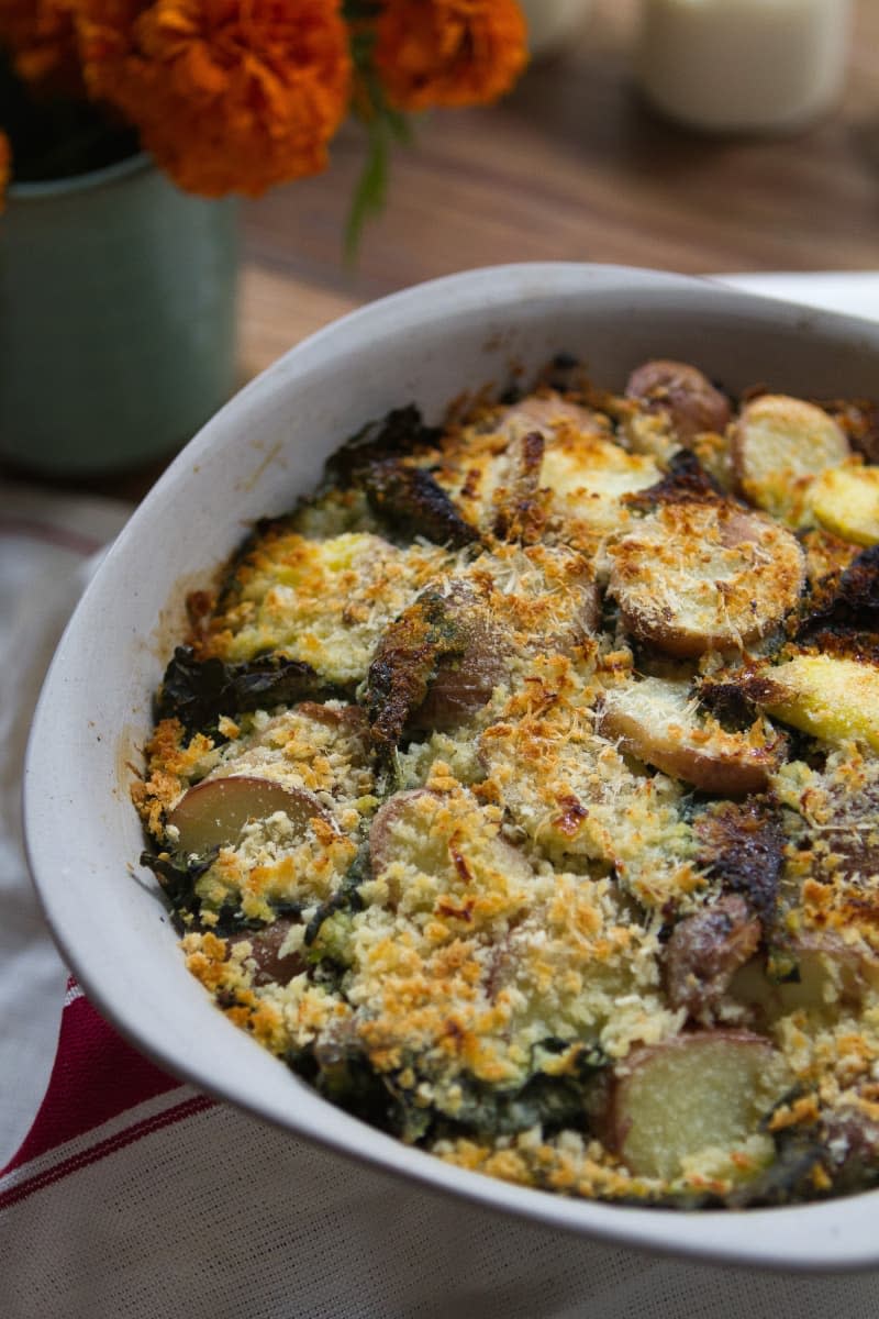 Kale and Potato Gratin