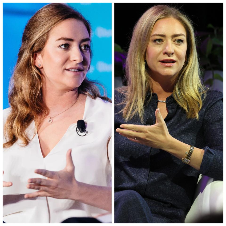 side-by-side image of Bumble founder Whitney Wolfe Herd in 2015 and 2024