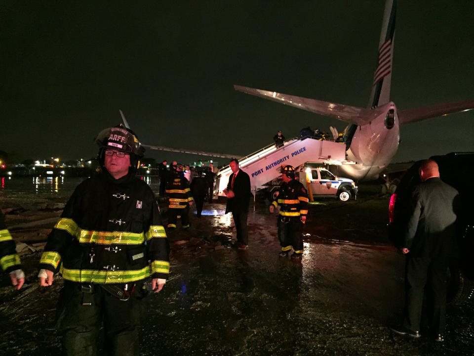 Mike Pence is safe after plane skids off LaGuardia runway