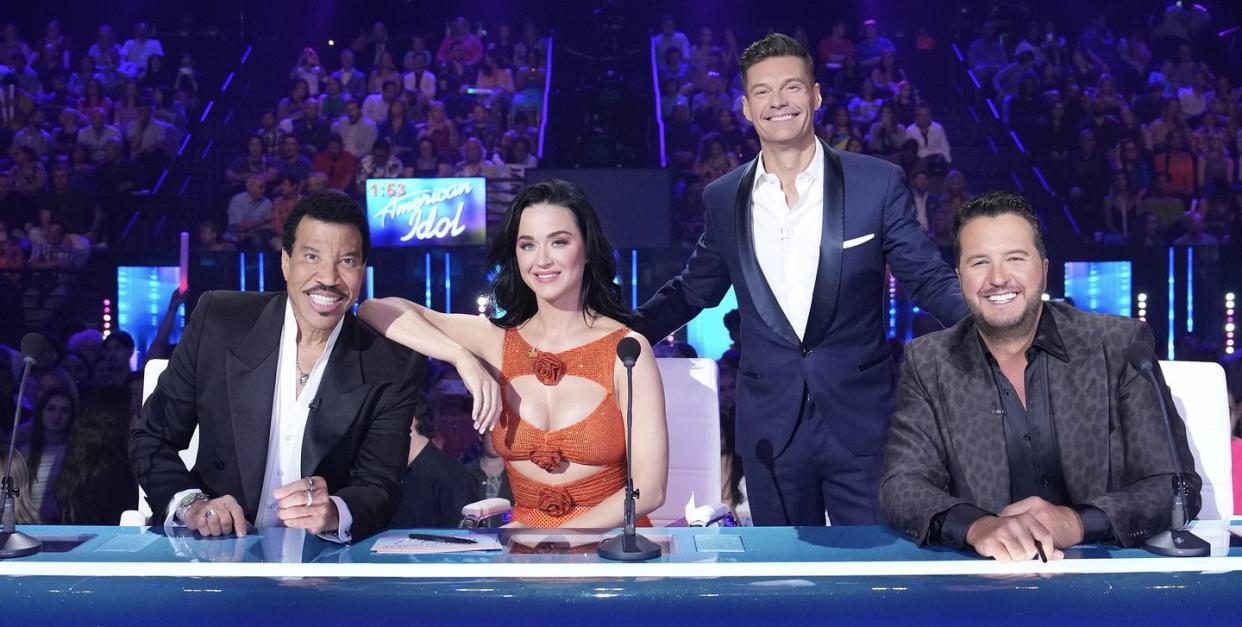 lionel richie, katy perry, ryan seacrest, luke bryan