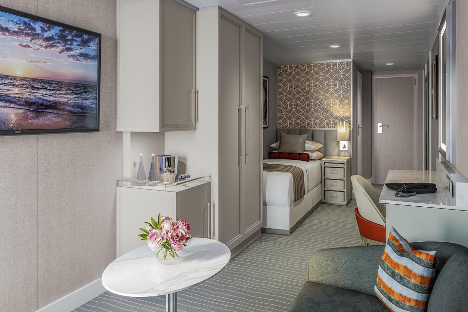 Interior of Solo Veranda Stateroom from Oceania Cruises