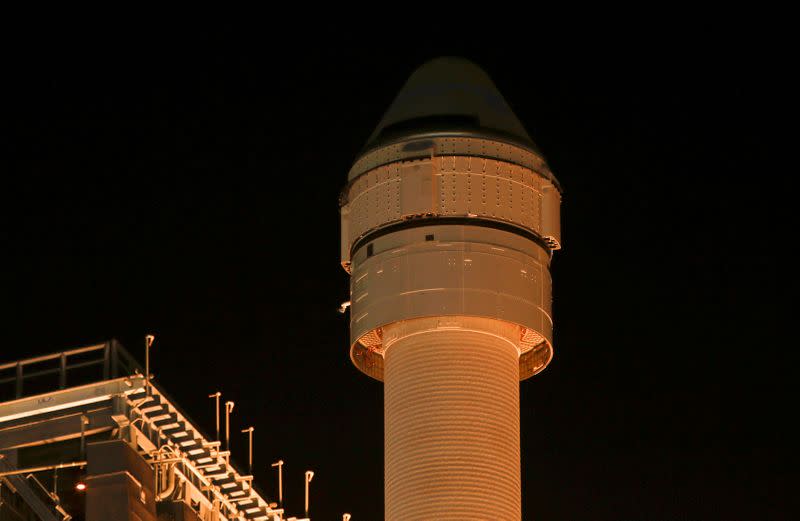 The Boeing CST-100 Starliner spacecraft, atop a ULA Atlas V rocket, lifts off for an uncrewed Orbital Flight Test to the International Space Station