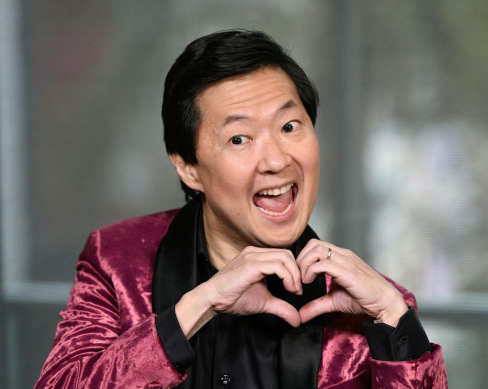 Ken Jeong making a heart with his hands