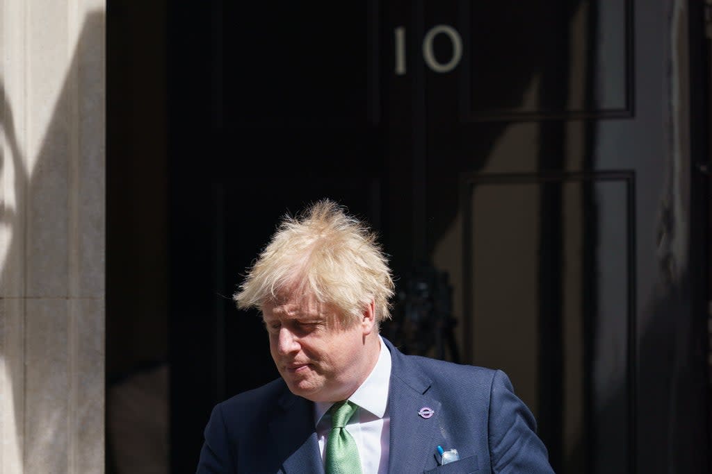 Prime Minister Boris Johnson is seen outside Downing Street, where another party is claimed to have taken place in November 2020 (Dominic Lipinski/PA) (PA Wire)