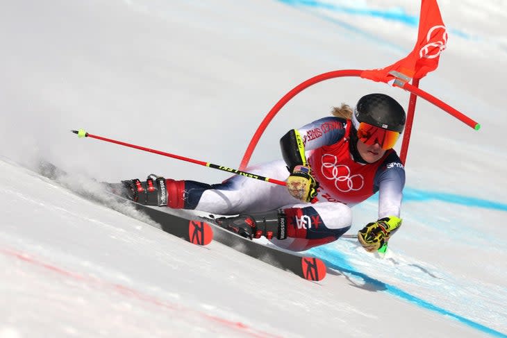 <span class="article__caption">O’Brien hopes to back in the gates this coming season. Here, she shows her prowess on the Olympic course before her crash.</span> (Photo: Tom Pennington/Getty Images)