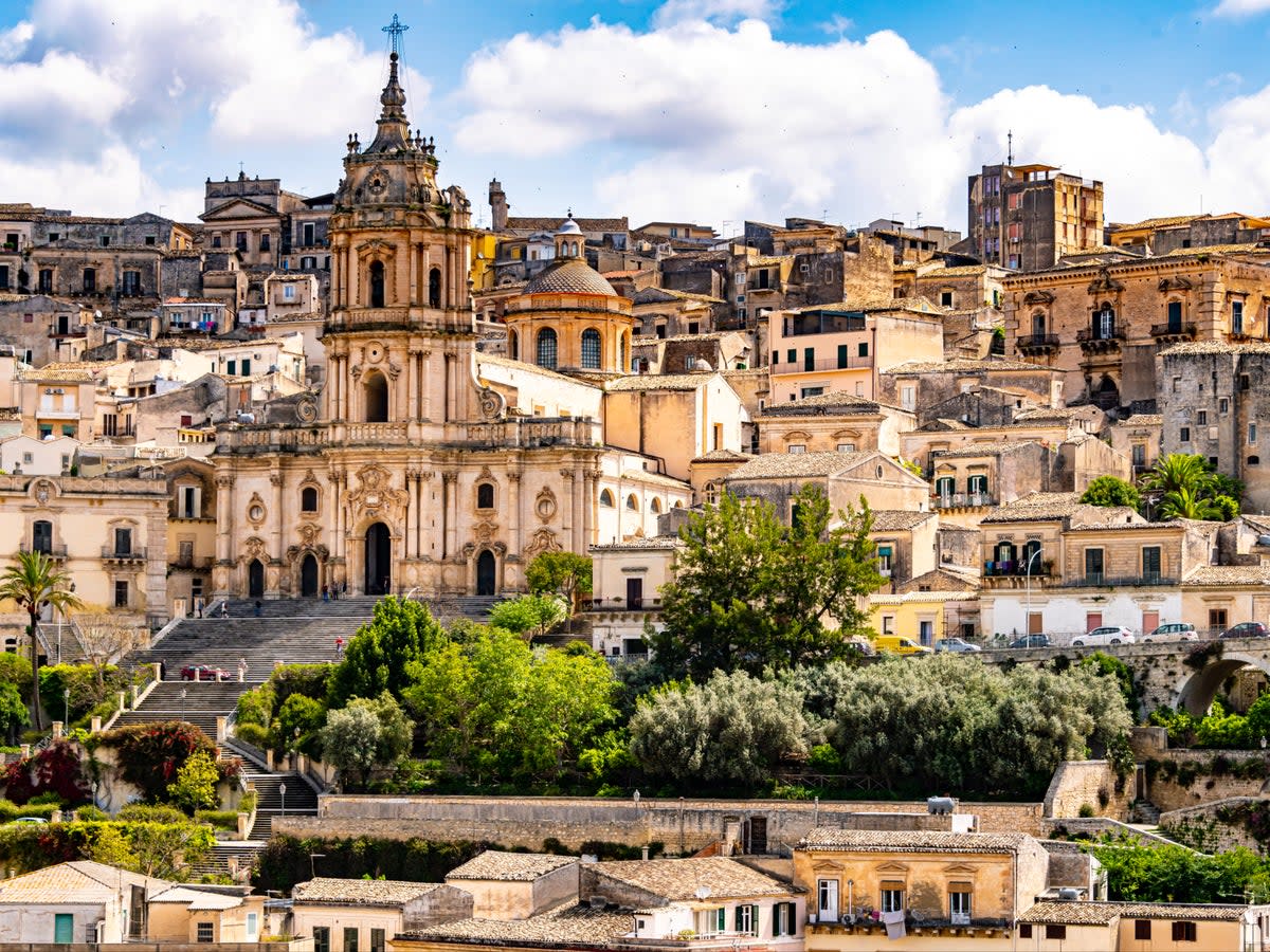 Known for its chocolate, Modica was a town originally all carved into rock (Getty)