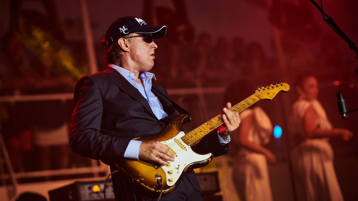  Joe Bonamassa performs live – albeit not with his most expensive guitar. 