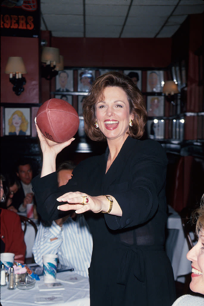 Phyllis George attends a Superbowl party in 1995. (Photo: Dave Allocca/DMI/The LIFE Picture Collection via Getty Images)