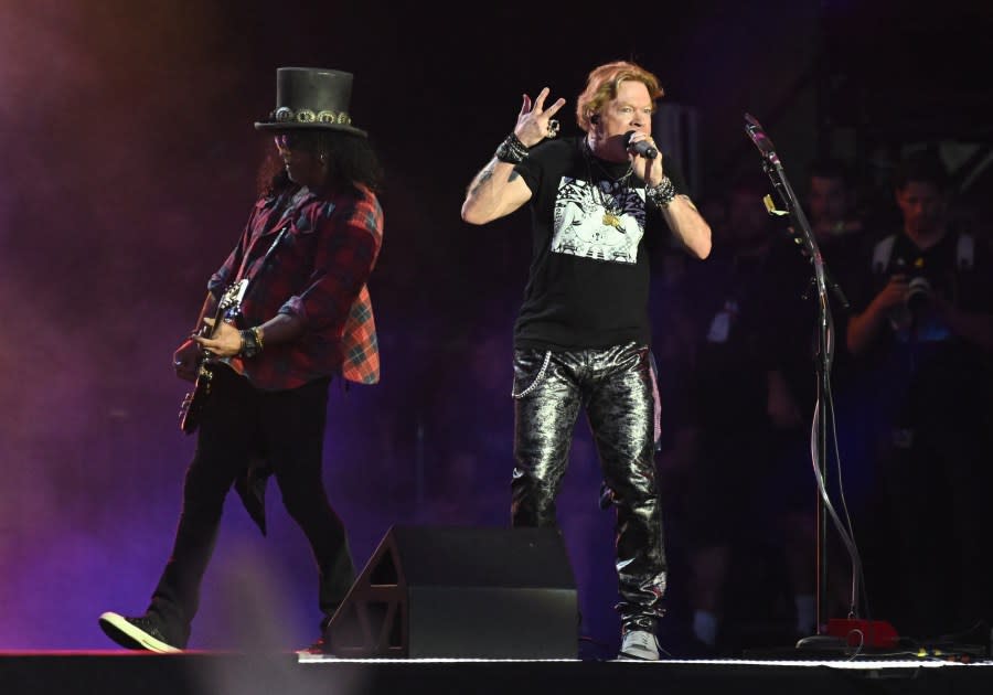 Axl Rose of Guns N’ Roses perform at the 2023 Glastonbury Festival in Glastonbury, England. (Photo by Leon Neal/Getty Images)