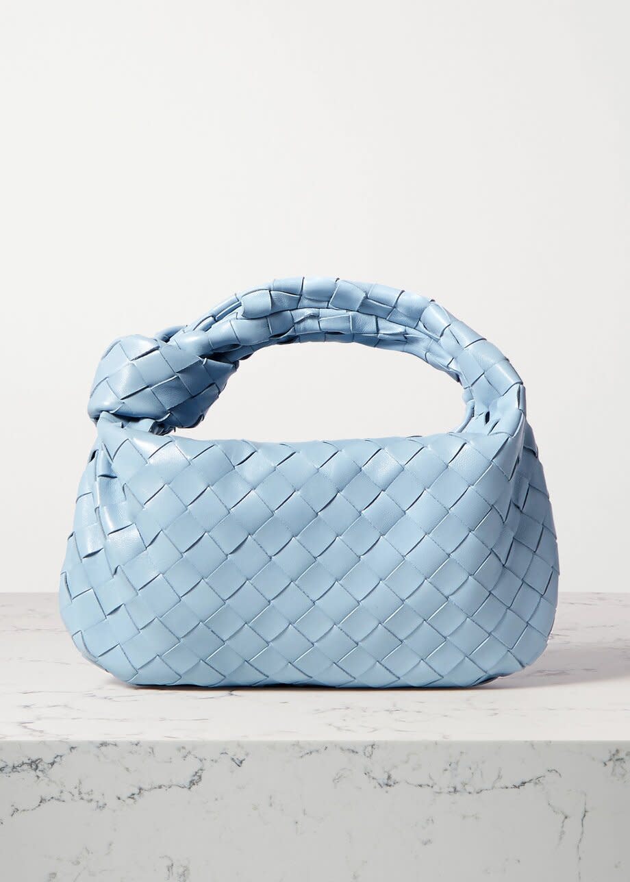 Bottega Veneta Jodie Mini Knotted Intrecciato Textured-Leather Tote