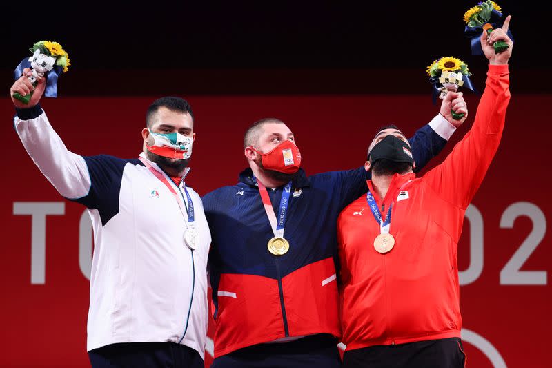 Weightlifting - Men's +109kg - Medal Ceremony