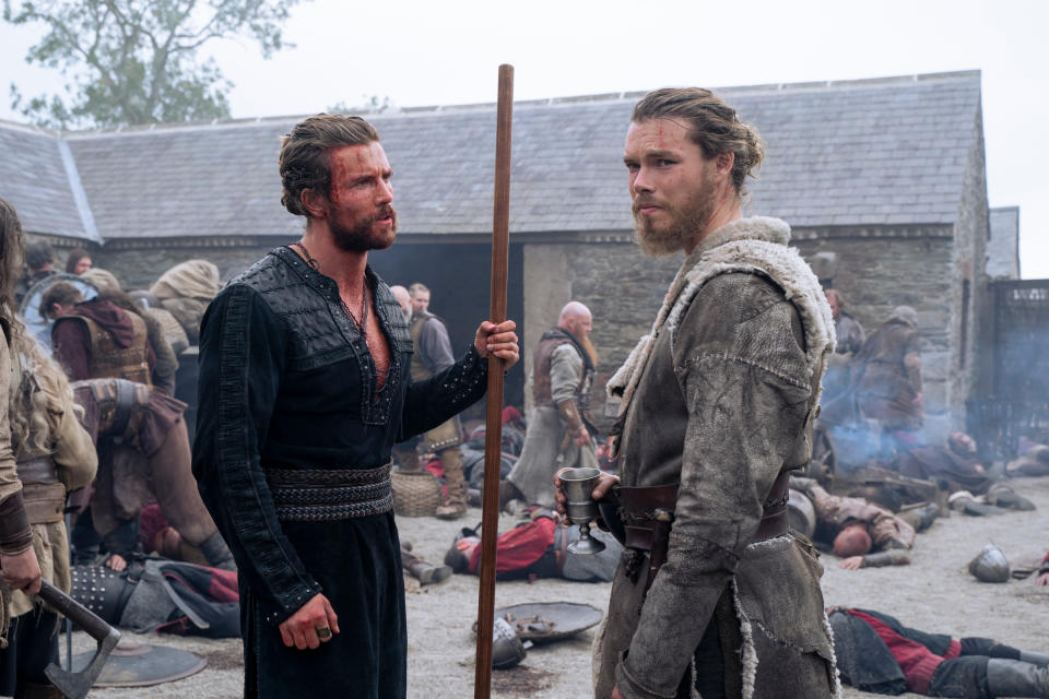 (L to R) Leo Suter as Harald, Sam Corlett as Leif in episode 103 of 