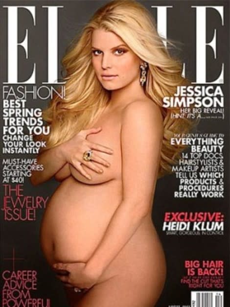 Jessica Simpson's Elle cover.