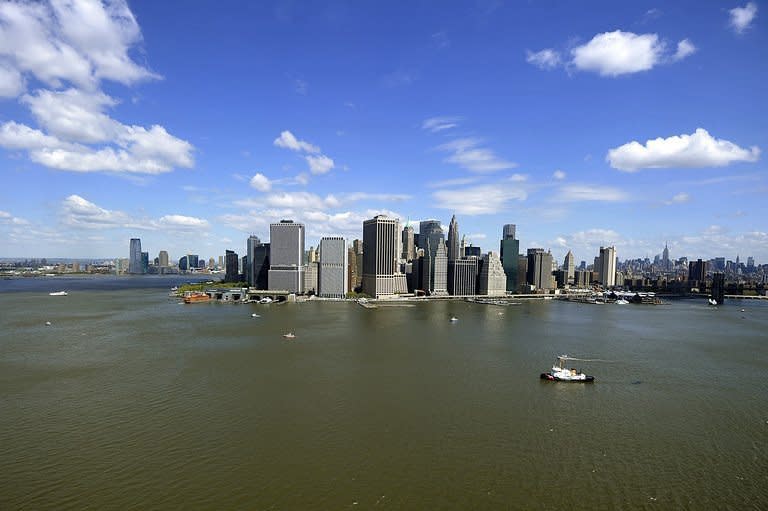 A Coast Guard boat patrols in New York. President Barack Obama's administration last month abandoned plans to try five suspects in the 9/11 attacks in a civilian court just blocks from the twin towers of the World Trade Center in New York