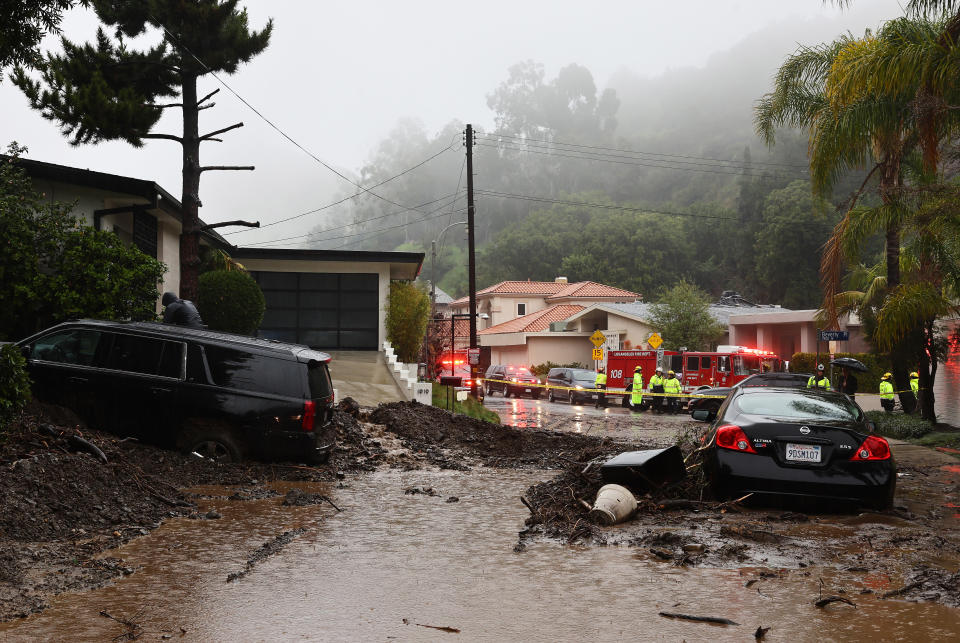 A mudslide in Beverly Hills (Mario Tama/Getty Images)